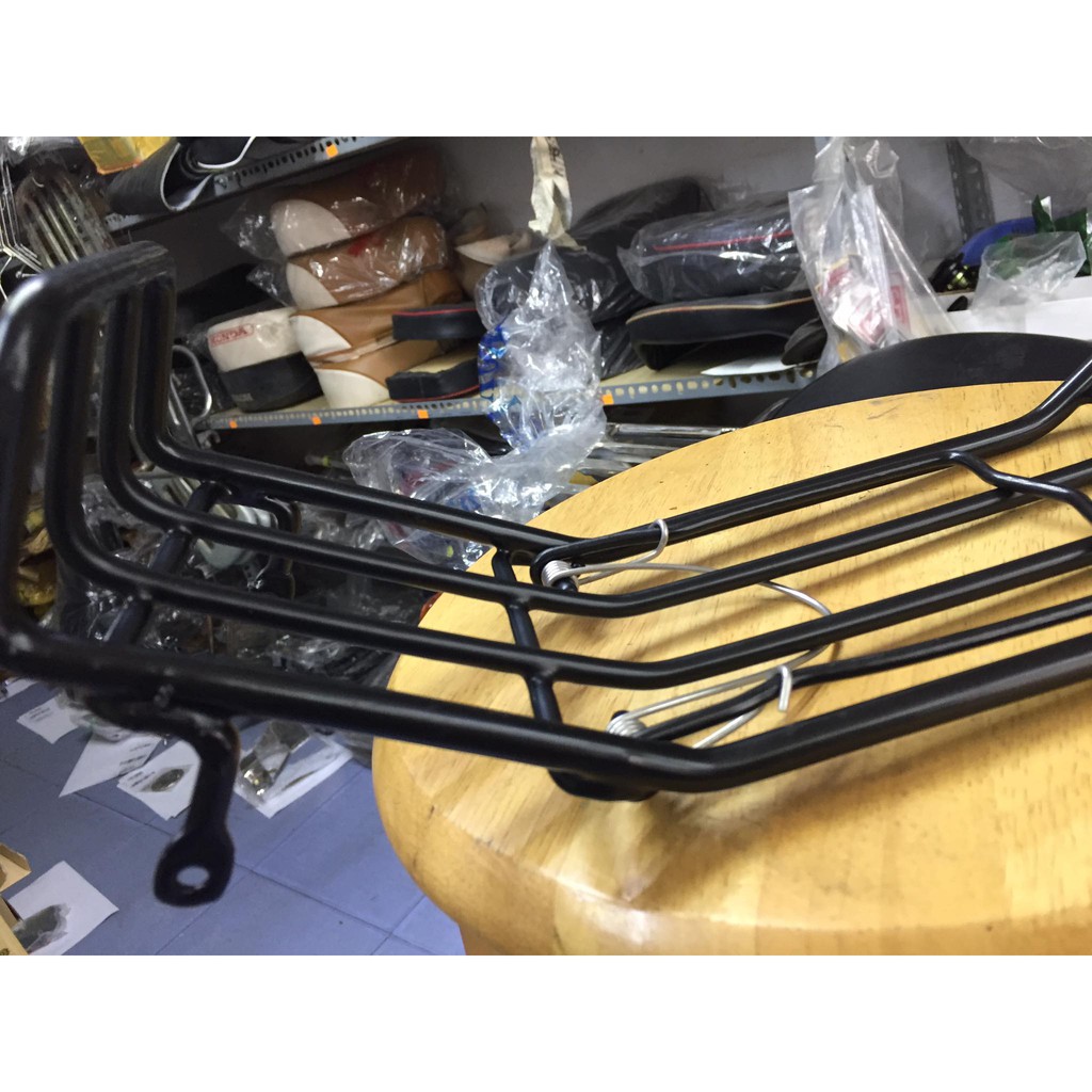 Baga giữa sơn tĩnh điện , tráng nhựa đen cho honda dame-cub 78-79-81-86...