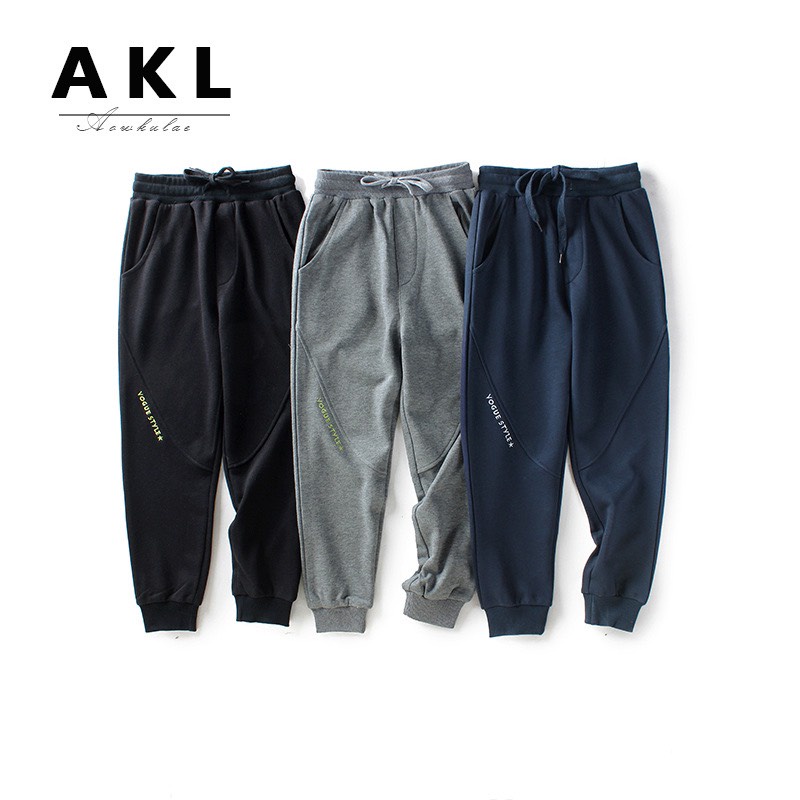 (30-45kg) Quần dài bé trai size đại AKL, quần dài thu đông phong cách Hàn Quốc cho bé 9 đến 14 tuổi