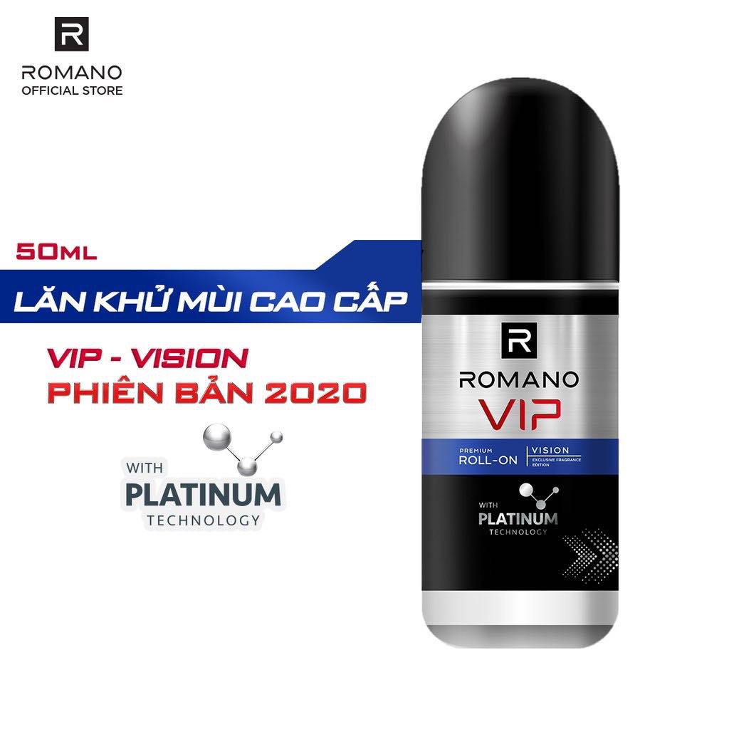 Lăn khử mùi cao cấp Romano Vip sang trọng cuốn hút 50ml