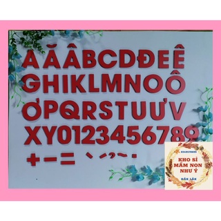 (KHO SỈ) khuôn cắt bộ chữ cái và bộ số alu 5,5cm 🌻Kho Sỉ mầm non Như Ý 🌻