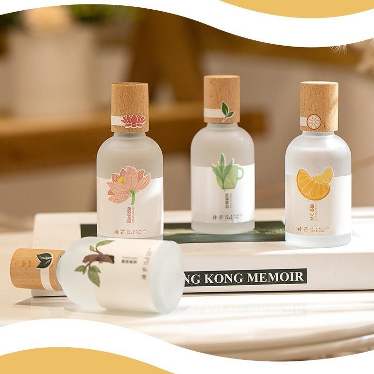 Nước hoa Shimang Trà Thơ Vỏ Mờ Nắp Gỗ Sang Trọng 50ML