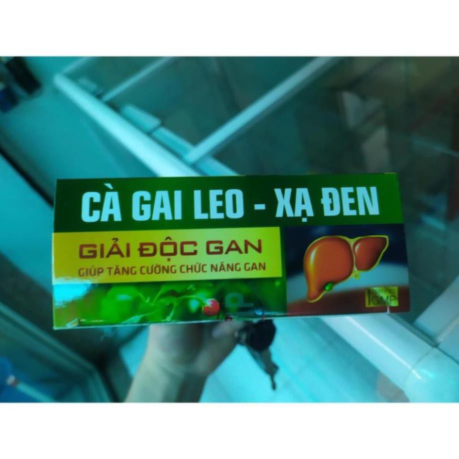 Cà Gai Leo Xạ Đen Giải Độc Rượu Bảo Vệ Gan, bổ gan mát gan, giải độc, tăng cường chức năng hộp 60 viên