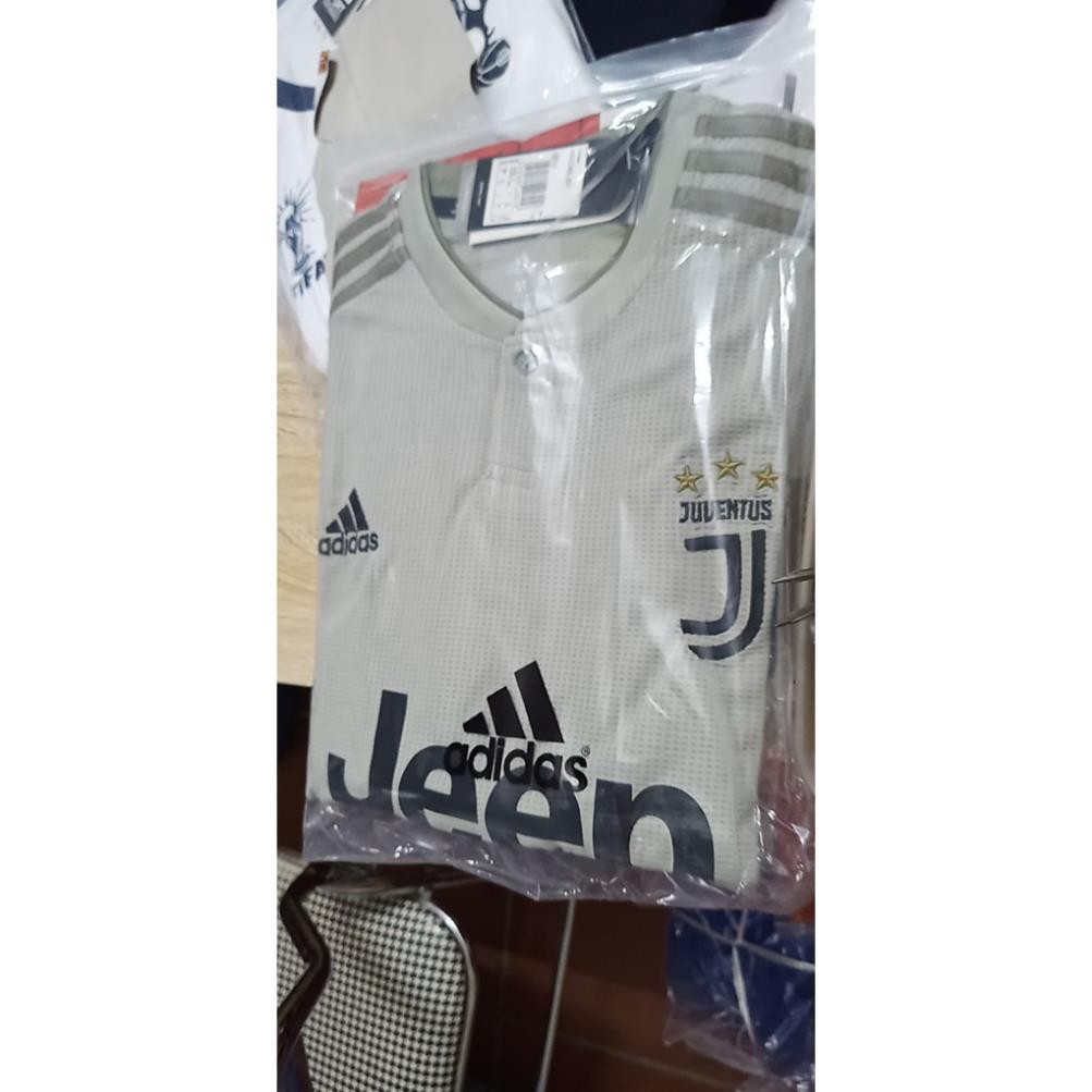 Áo Juventus mùa 2018-2019 sân khách/Freeship/ Bộ quần áo đá banh Juventus sân khách màu xám cực chất 🏆  ྃ