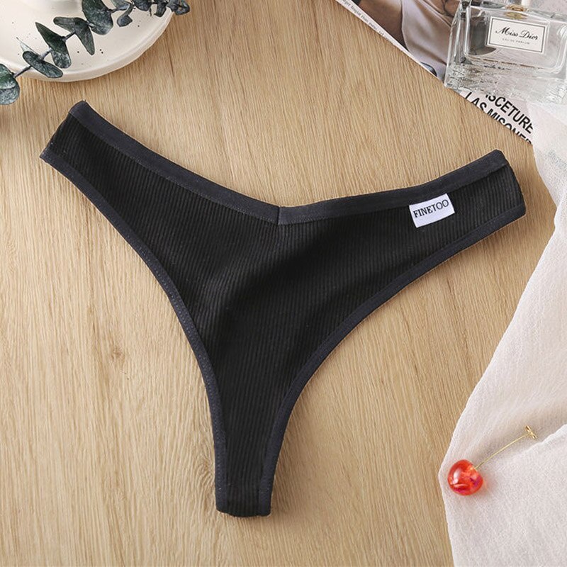 Quần lót CUTEBYTE lọt khe thiết kế lưng chữ T in hình trái cây quyến rũ cho nữ