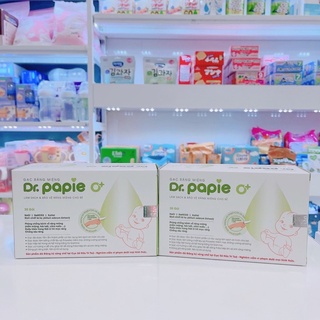 Rơ Lưỡi Lá Hẹ Dr.Papie Tiêu Chuẩn 5SAO, Làm Sạch Răng, Lưỡi, Nướu và Khoang Miệng Cho Bé - 30Gói/Hộp