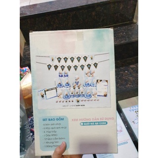 Bộ Trang Trí Bàn Tiệc Sinh Nhật Chibi Set