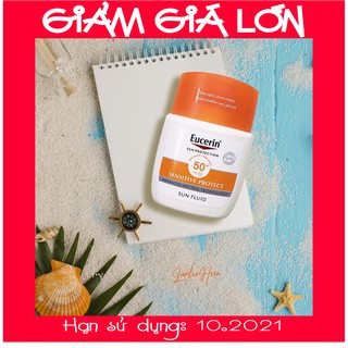 KEM CHỐNG NẮNG EUCERIN DẠNG LỎNG KIỀM DẦU CHO DA MỤN NHẠY CẢM ❤ EUCERIN SUN FLUID MATTIFYING SENSITIVE PROTECT SPF50+