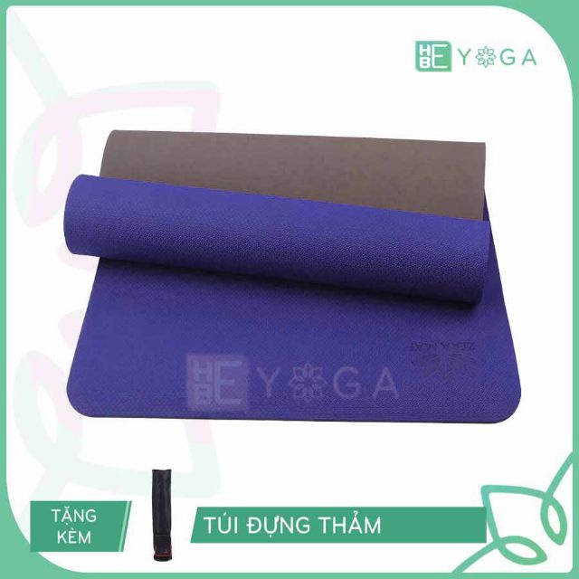 [HCM - Tặng kèm túi] Thảm Tập Yoga - Gym TPE 2 lớp dày 8ly. Thảm Yoga Mềm Mại - Êm Ái