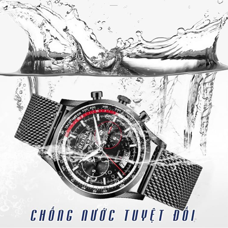 Đồng Hồ Nam ROMA ITALIA Dây Titanium Siêu Bền - Phong Cách Sang Trọng [HÀNG XỊN] | BigBuy360 - bigbuy360.vn