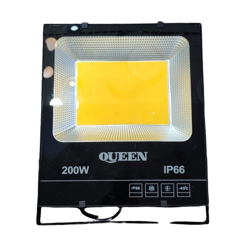 ĐÈN PHA 220VAC MẶT ĐEN 200W MÀU VÀNG 3000K (ESNCO)