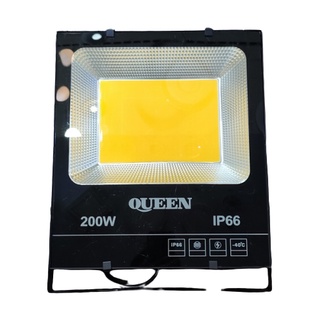 Đèn pha 220vac mặt đen 200w màu vàng 3000k