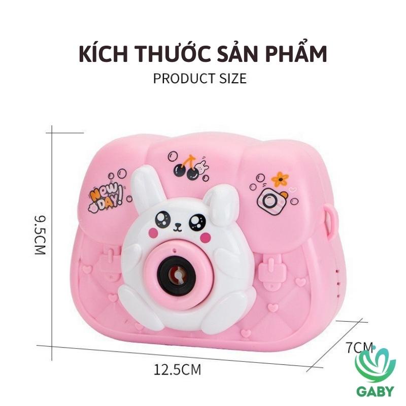 Máy thổi bong bong bóng hình túi xách động vật dễ thương tặng kèm 3 pin AA GABY Máy ảnh bắn bong bóng tự động phát nhạc