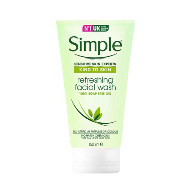 Sữa rửa mặt simple gel kind to skin bill 4 date 4 năm 150ml