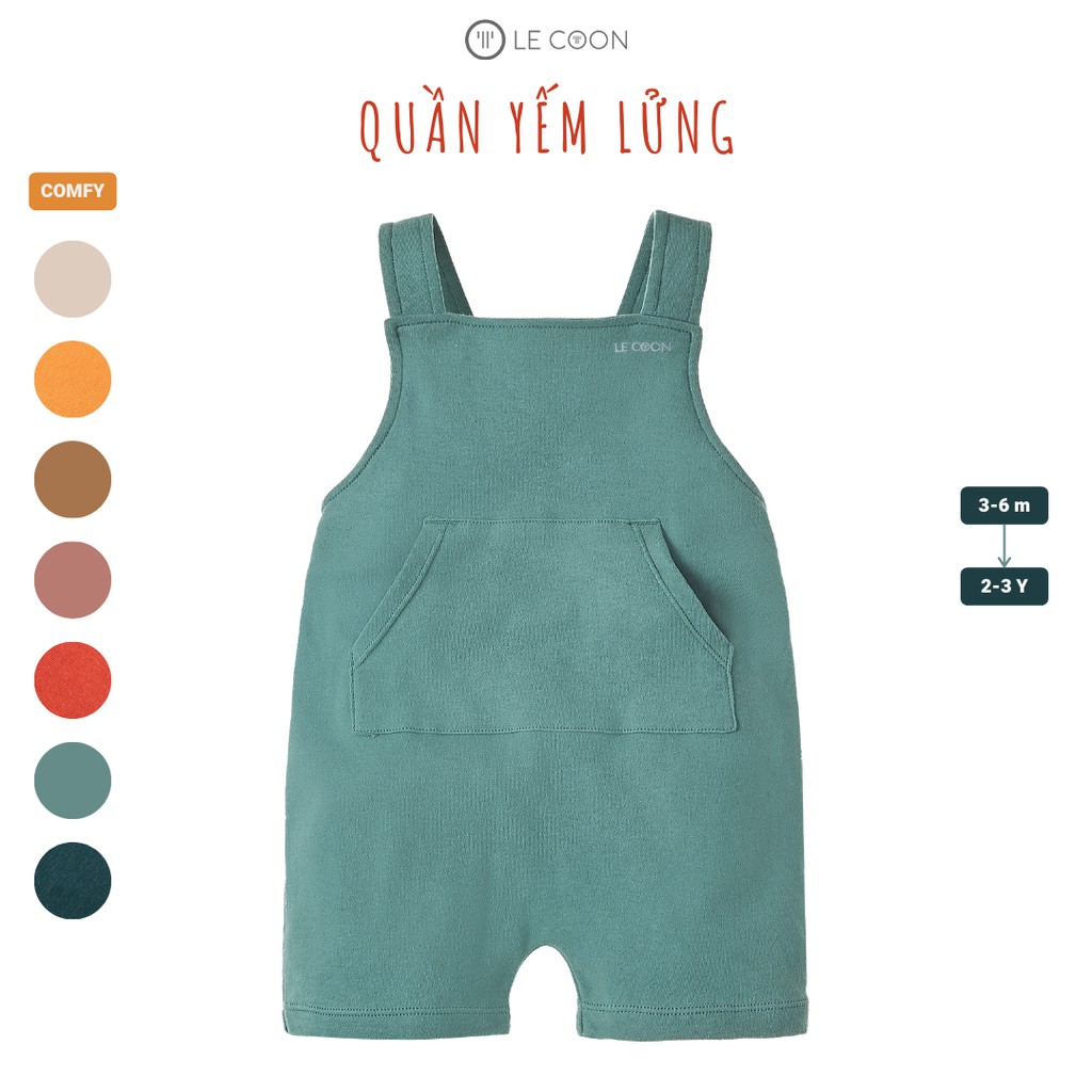 LE COON | Quần Yếm Lửng | COMFY | 3 tháng-3 tuổi