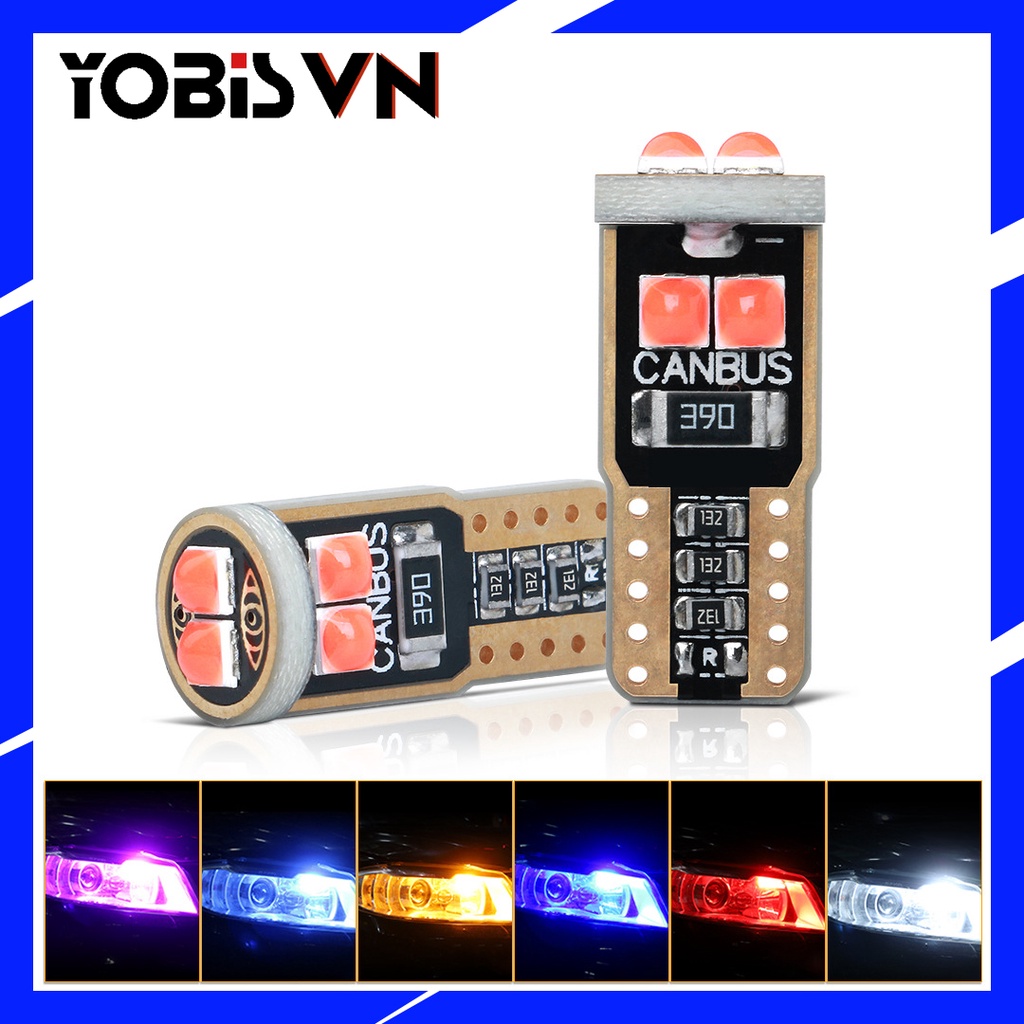 Led T10 canbus đèn nội thất ô tô, đèn biển số, đèn vòm, đèn xi nhan