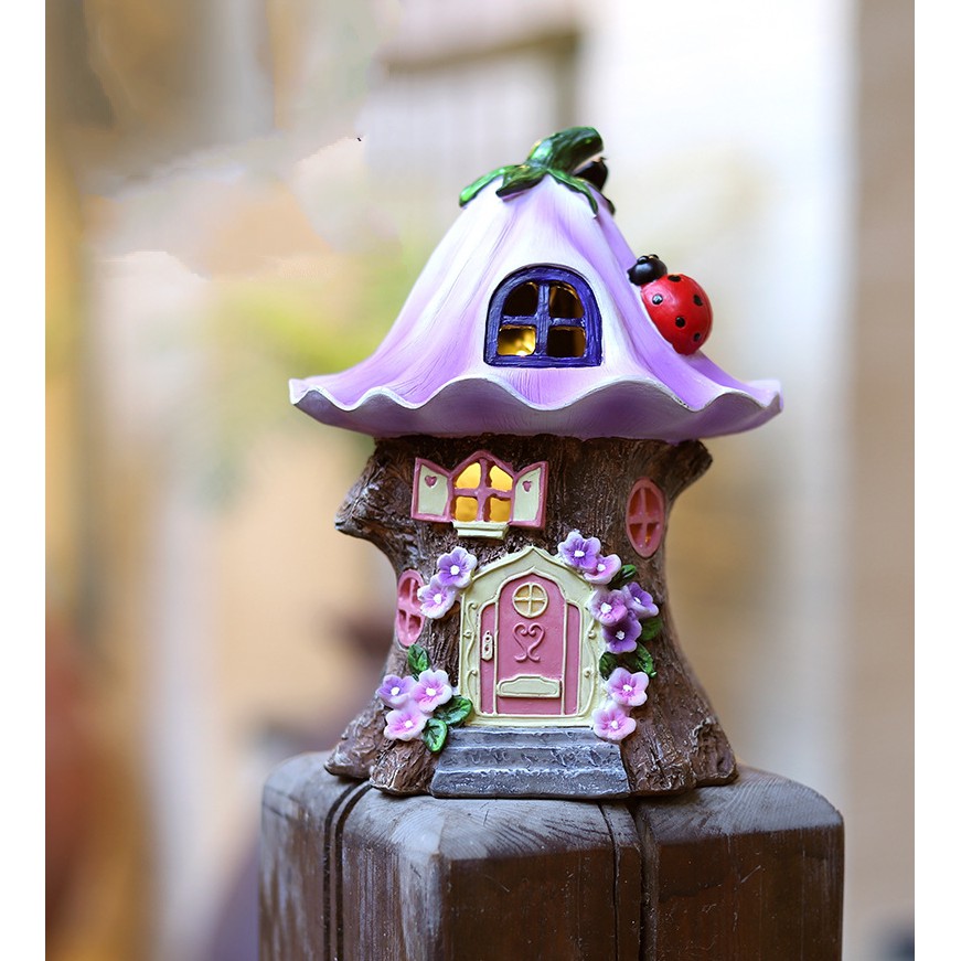 Mẫu đèn ngủ sử dụng năng lượng mặt trời thích hợp trang trí bàn làm việc, ban công, DIY