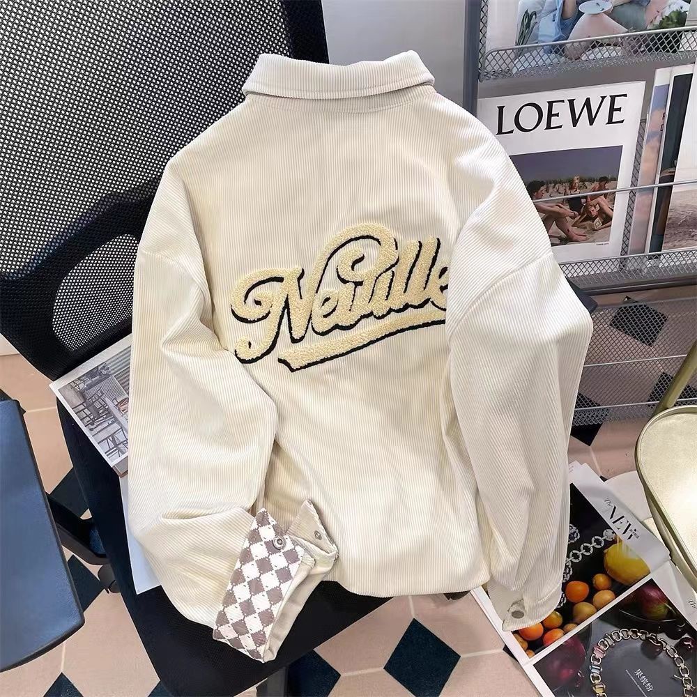 Áo Khoác Sơ Mi Tay Dài Dáng Rộng Màu Sắc Tương Phản Phong Cách Hàn Quốc Thời Trang Cho Nữ