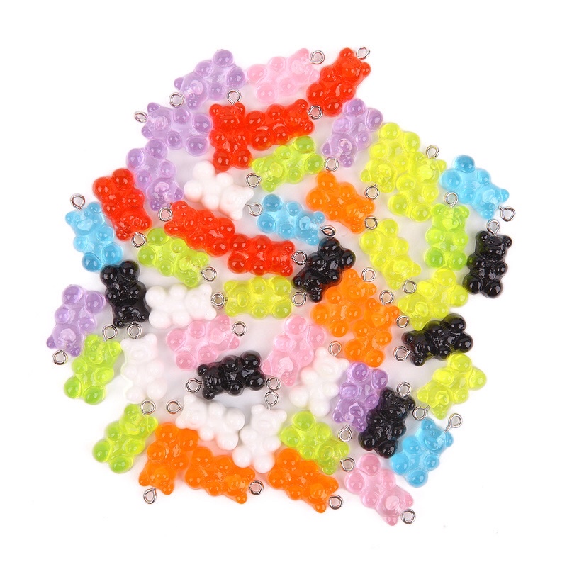 HẠT CHARM GẤU GUMMY BEAR CÓ KHOEN