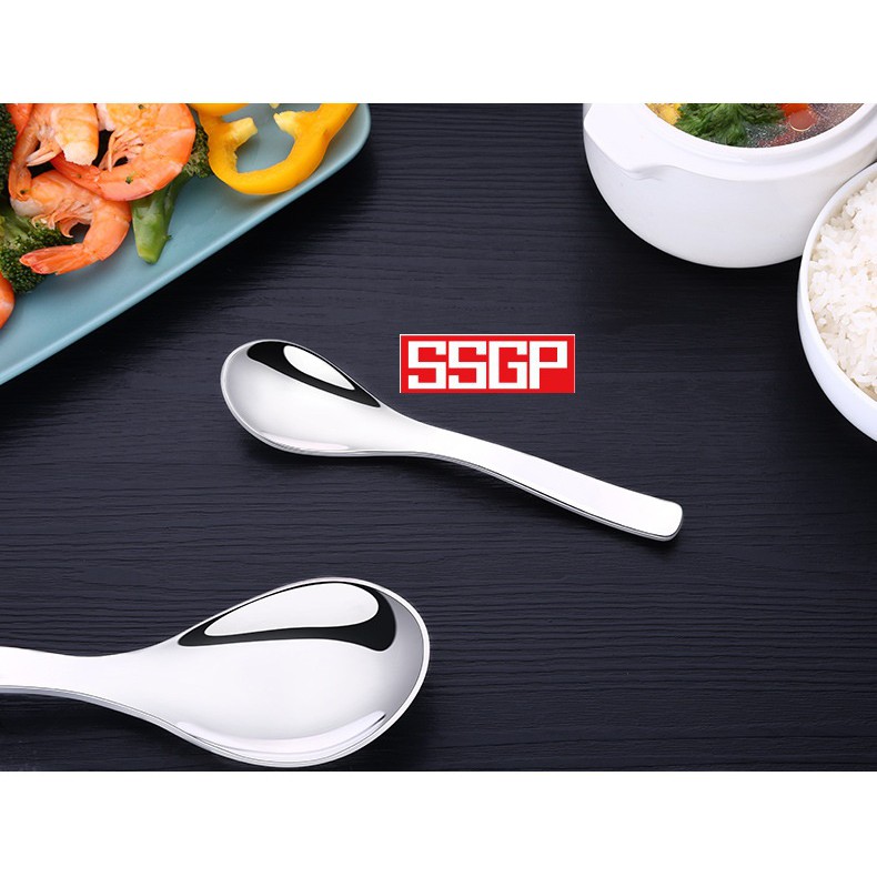 Muỗng súp inox 304 - SSGP - 24.5x7cm 106g