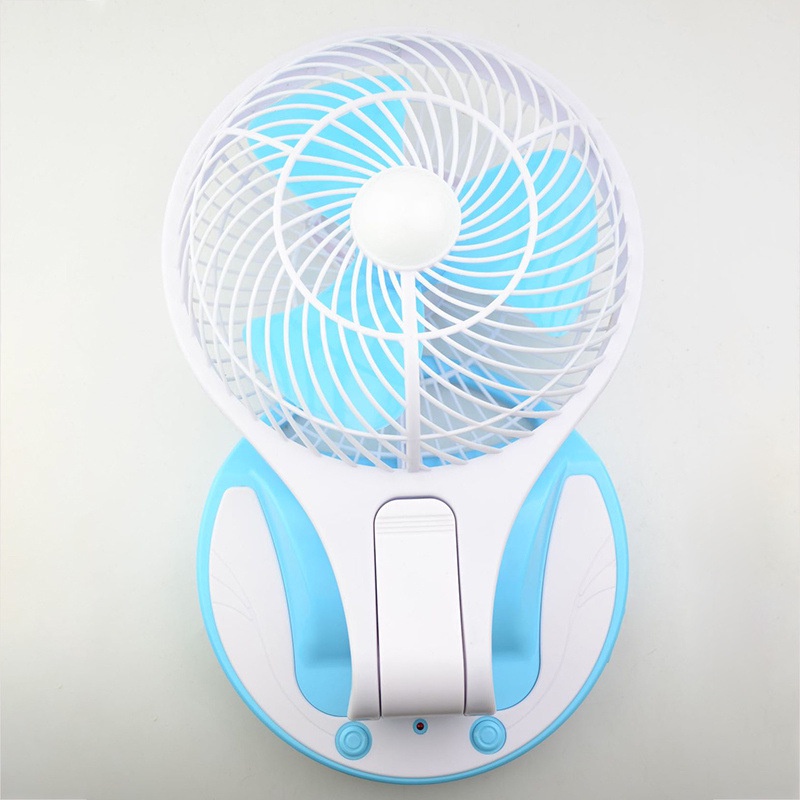 Bộ Quạt Sạc Tích Điện Kèm Đèn Led 3in1 Mini Fan SH-5588 Chui sạc số 8 Để Bàn Treo Tường Tiện Dụng