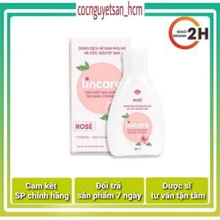 Dung dịch vệ sinh phụ nữ và cốc nguyệt san Lincare Rose 50ml [cocnguyetsan_hcm]