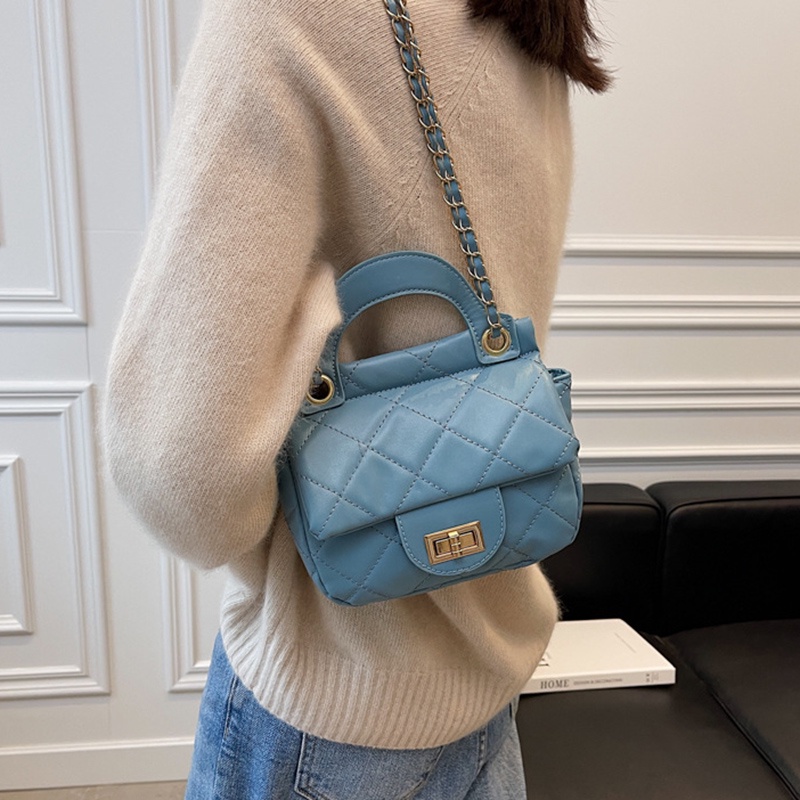 Túi đeo vai họa tiết hình thoi phong cách Hàn Quốc thời trang dành cho nữ IELGY