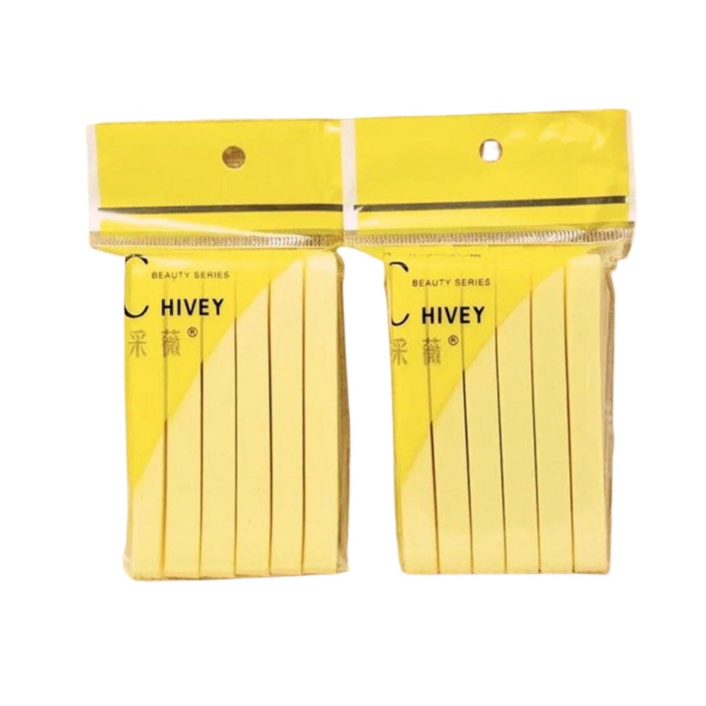 Bông nở tẩy trang Chivey 12 miếng, Bông mút bọt biển siêu mềm rửa mặt sạch Nhật Bản