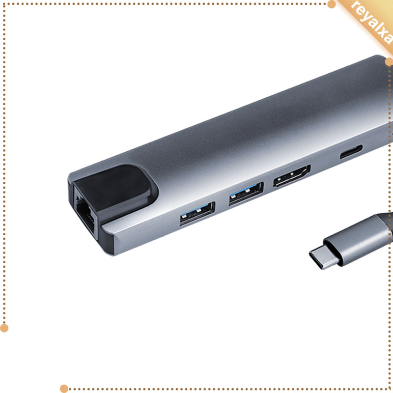 Bộ Chia Cổng Usb Type C 5 Trong 1 Rj-45 Lan 4k Hdmi 2 Usb 3.0 Pd | BigBuy360 - bigbuy360.vn