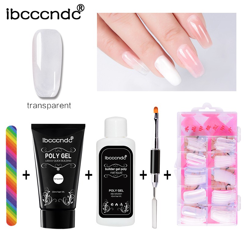 Ibcccndc Bộ Gel Poly Nối Móng Tay Nghệ Thuật