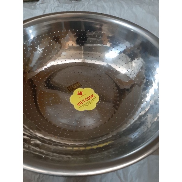 Rá inox vo gạo,rá inox 304 size 30,32,34,36,38,40,rá inox hàng dày Vietcook