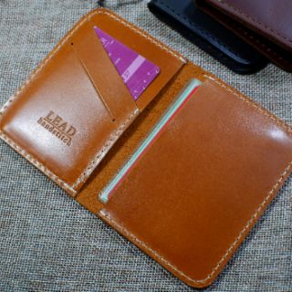 Ví mini da bò Slim siêu mini siêu gọn Handmade