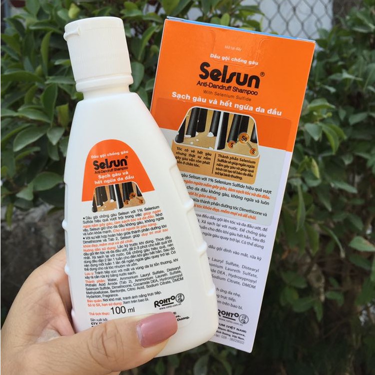 [Ảnh thật] Dầu gội chống gàu selsun chính hãng