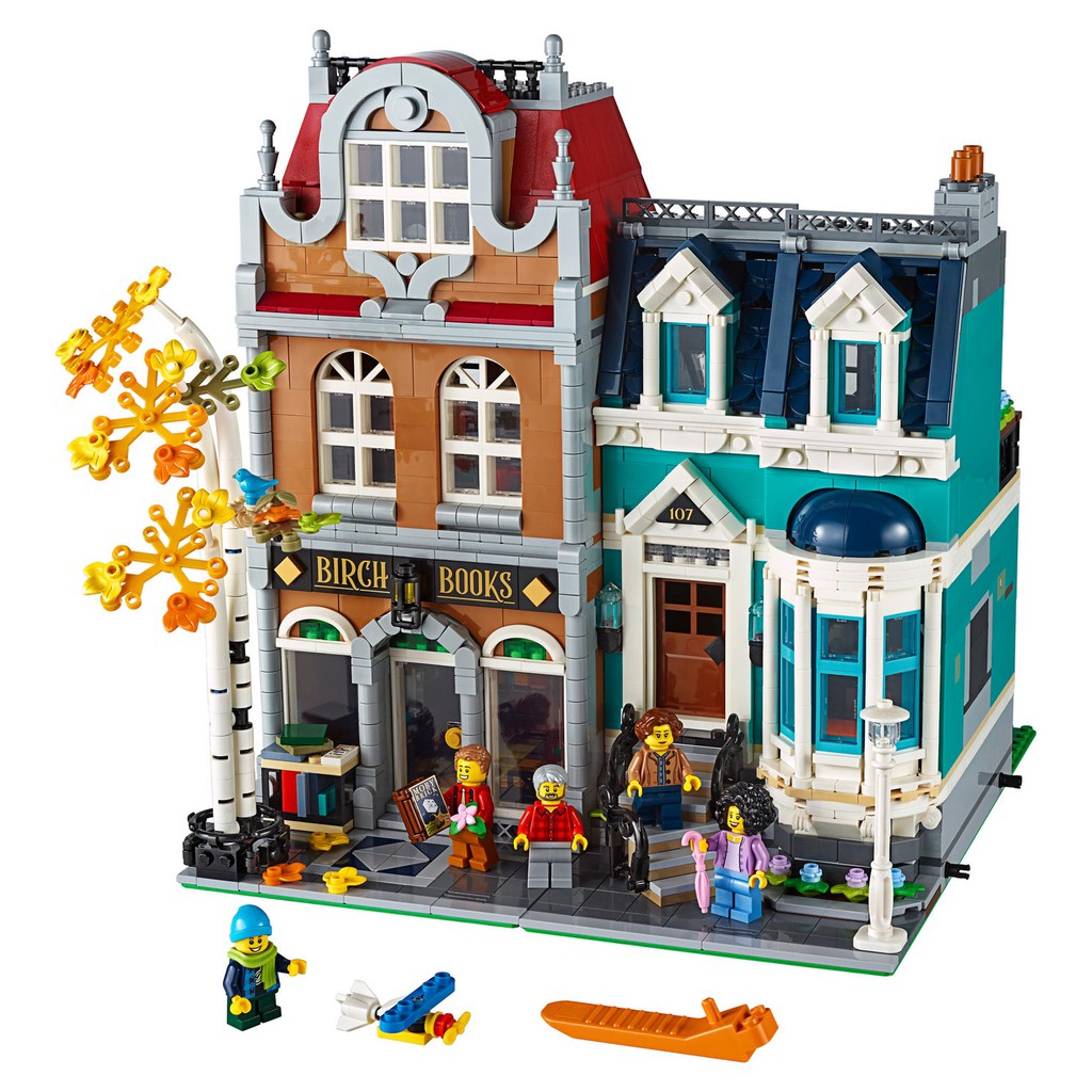 Lego Creator - Leji 2033 ( Mô Hình Modular Nhà Books Shop 2504 mảnh )