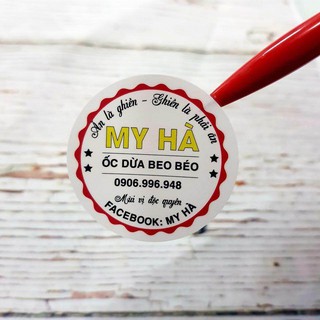 1000 tem nhãn decal giấy cán nilon chống nước