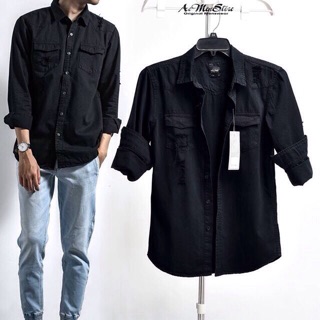 ÁO SƠ MI-DENIM-ROUTINE CAO CẤP-VN-XK