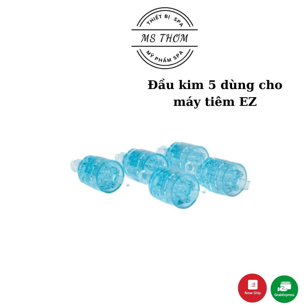 Đầu kim 5 dùng cho máy tiêm EZ dùng để tiêm tinh chất vào da giúp da trẻ hóa, phục hồi da, chống nhăn, căng bóng da