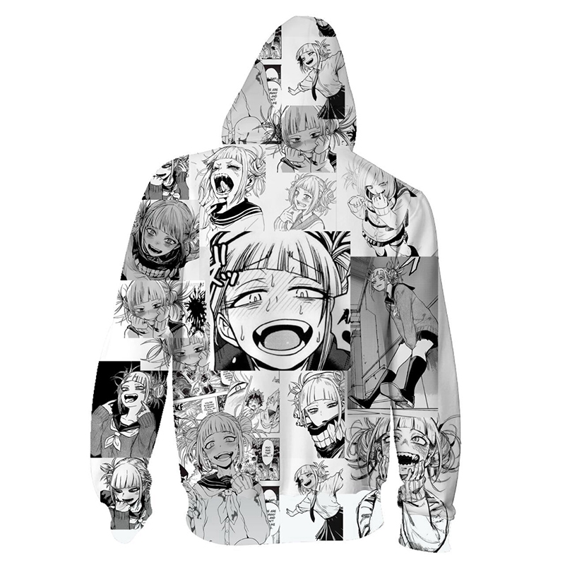 Áo hoodie nam kiểu chui đầu in hình nhân vật Himiko Toga độc đáo NoBrandYesCotton