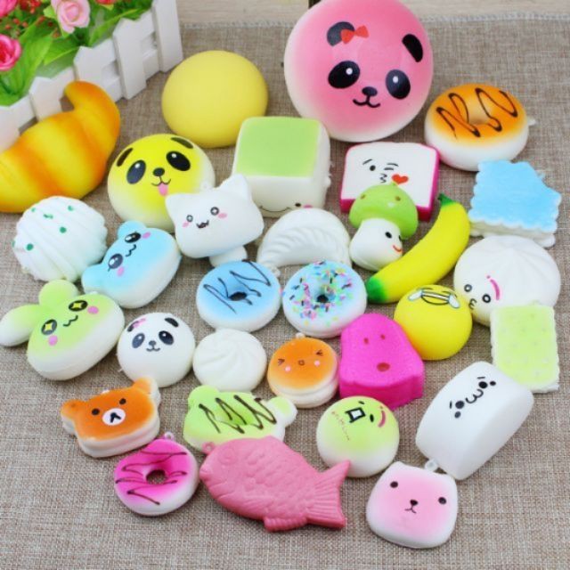 Combo 30 squishy siêu đẹp không trùng mẫu