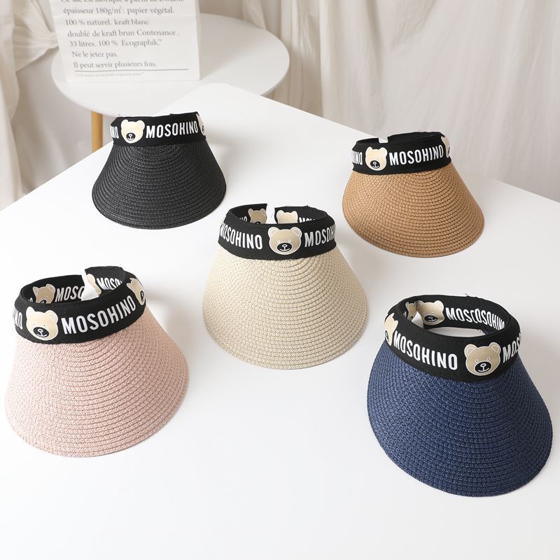 Mũ Cói Chống Nắng Hở Chóp Thời Trang Đi Biển Mùa Hè Dành Cho Bé