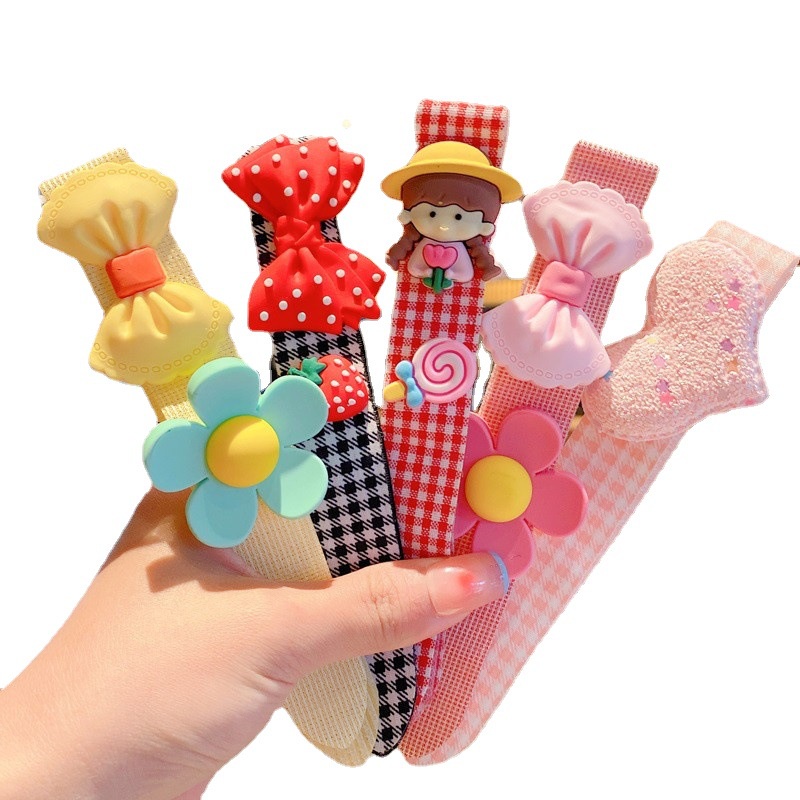 Băng Đô Dán Tóc Cho Bé Gái Siêu Cute Hình Trái Cây