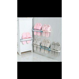 Kệ Dán Tường Cài Dép Thông Minh - Gấp Gọn - Siêu Chắc Tiện Dụng 5.0
