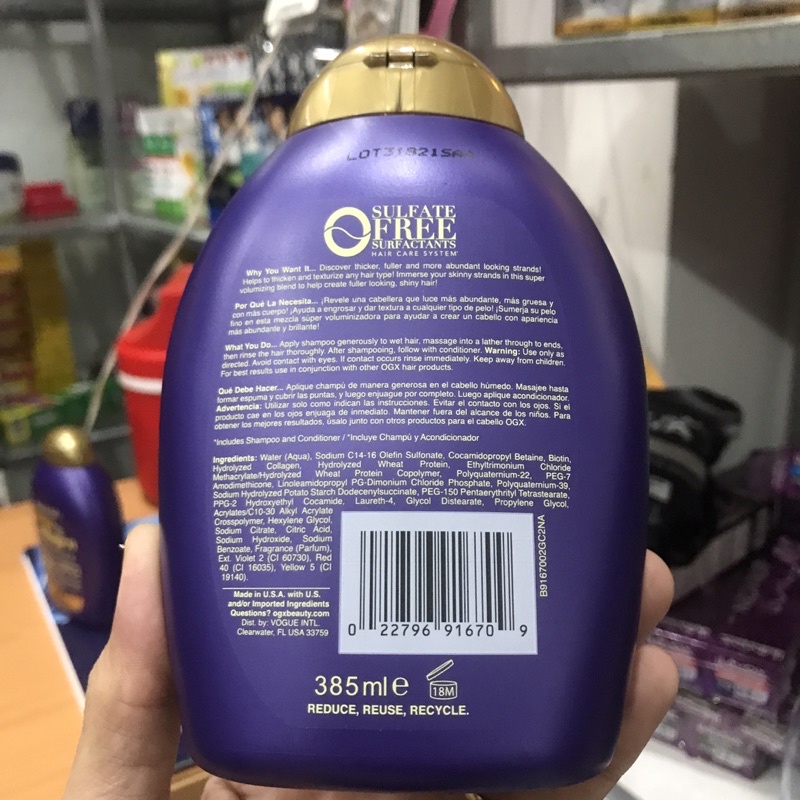 DẦU GỘI BIOTIN COLLAGEN 385ML