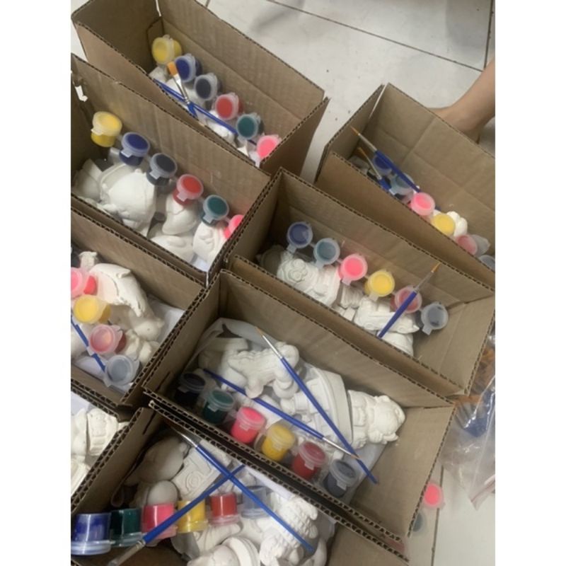 5 tượng thạch cao 7-11cm nhiều mẫu cho bé