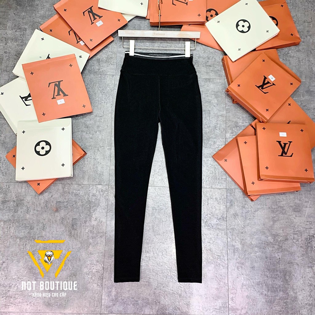 Quần legging nữ cạp cao leggiging nữ dáng trơn nâng mông chất Umi Hàn co dãn 4 chiều LV | BigBuy360 - bigbuy360.vn