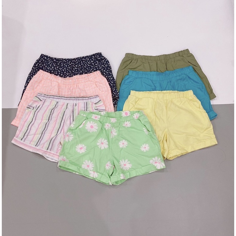 Quần short họa tiết xuất dư
