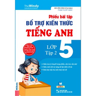Phiếu Bài Tập Bổ Trợ Kiến Thức Tiếng Anh Lớp 5 - Tập 2