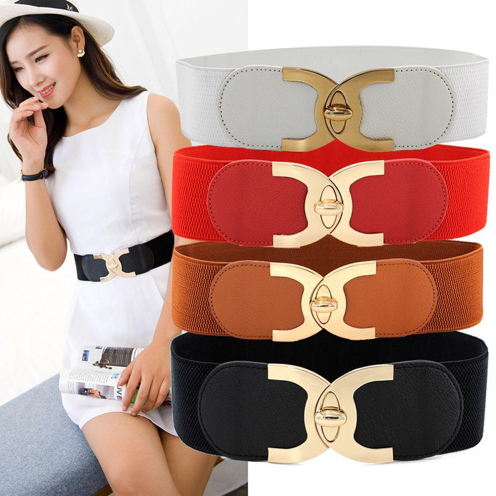 Thắt Lưng Nữ Bản Rộng Co Giãn Điều Chỉnh Được Thanh Lịch Trang Trí Đầm