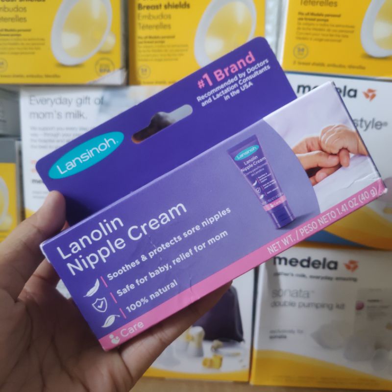 Kem bôi giảm nứt đầu ti Lansinoh Lanolin Nipple Cream 40g