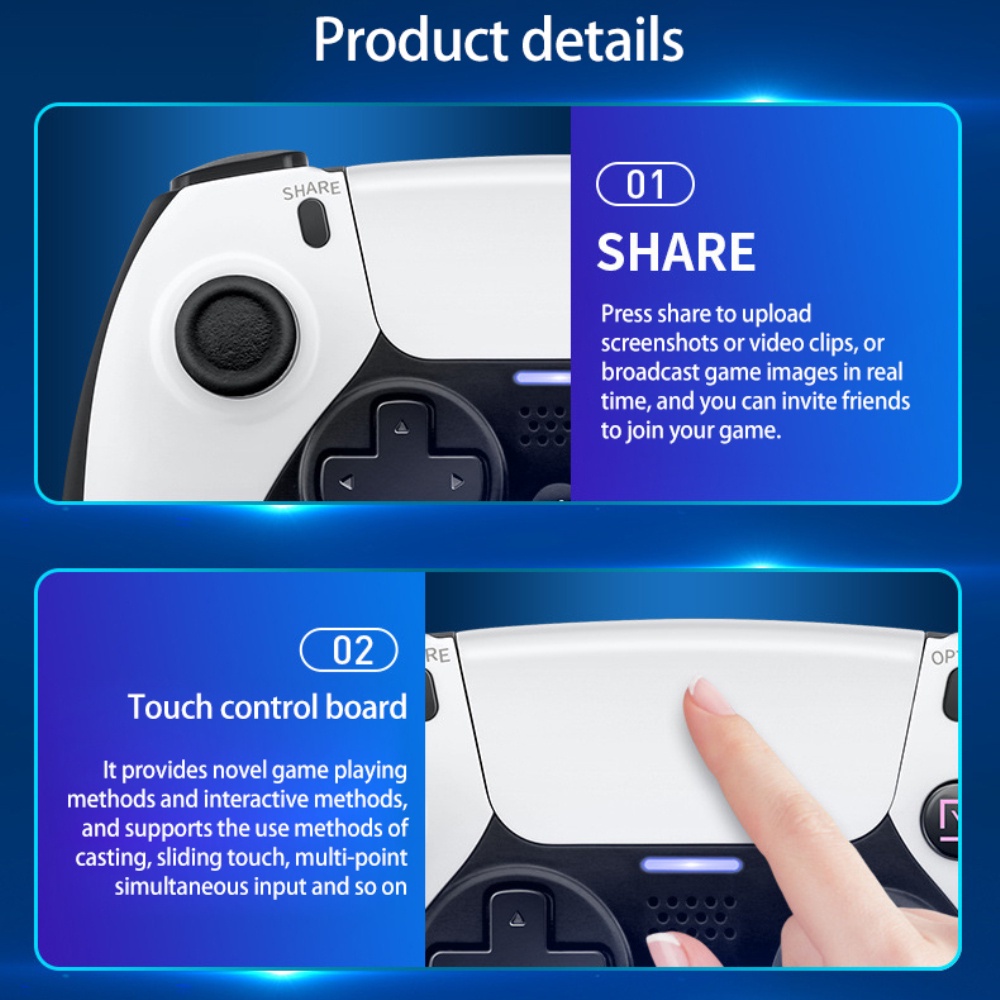 100% original Wireless Game Controller For PS4 Elite/Slim/Pro Console Dualshock Gamepad With Programmable Back Button Support PC Gamepad FTP