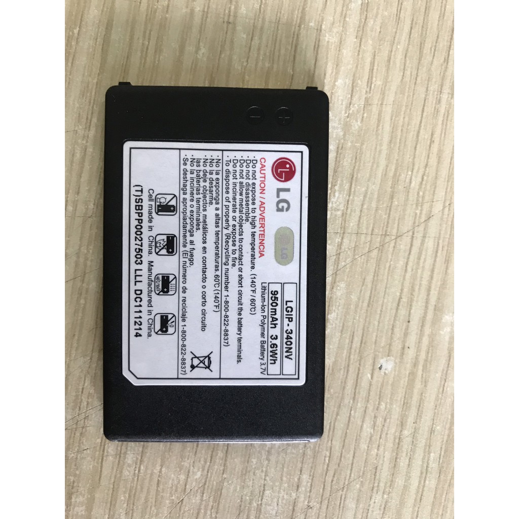 [Dùng Thử 7 Ngày]  Pin LG GD300S/ GW520/ GW525/ KF900/ KM555E/ KS500/ KS660/ GT350/ GT350/ P350i/ LG